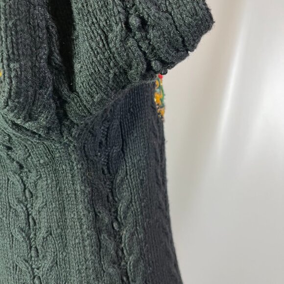 Vintage Portraits by Northern Isles Size S Holiday Cardigan Thick Knit Sweater - Picture 9 of 16
